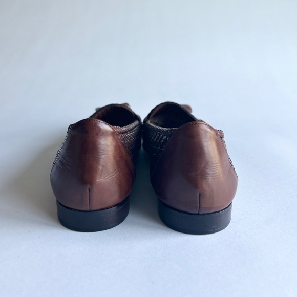Cole Haan Brown Genuine Leather Weaving Loafers size 9 - Picture 10 of 16